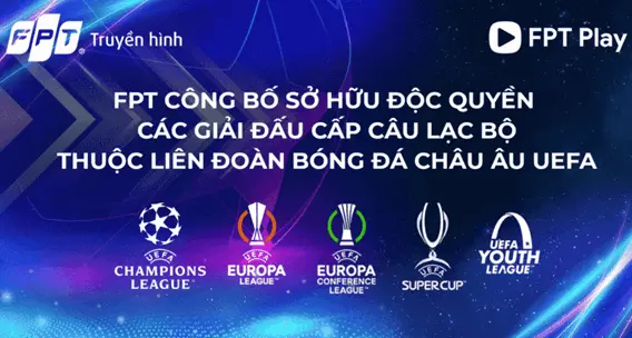 Tài trợ những giải đấu hàng đầu Châu Âu như Cup C1, C2, C3... mùa giải 2021 - 2024